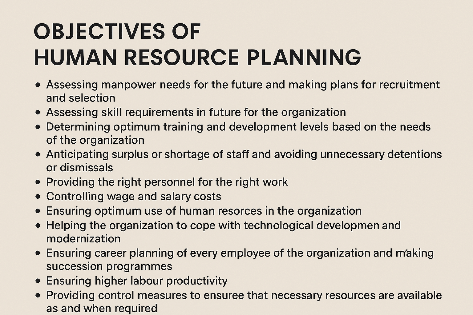 Top Objectives of Human Resource Planning Every Business Must Know