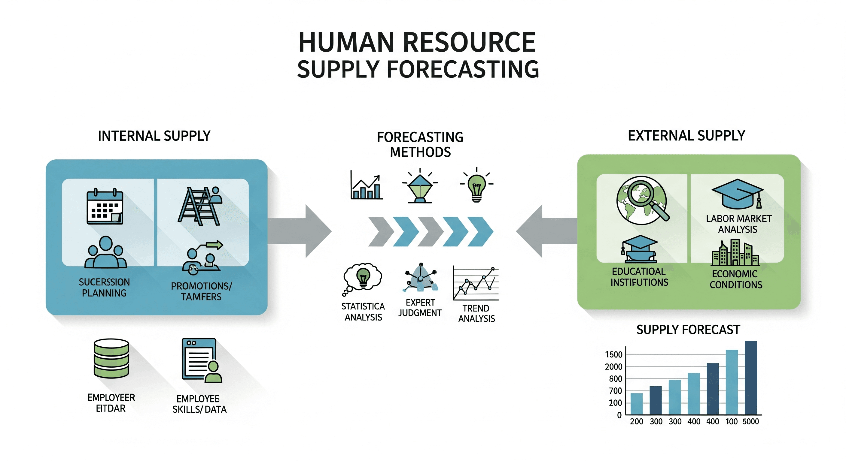 Effective Forecasting of Internal and External HR Supply