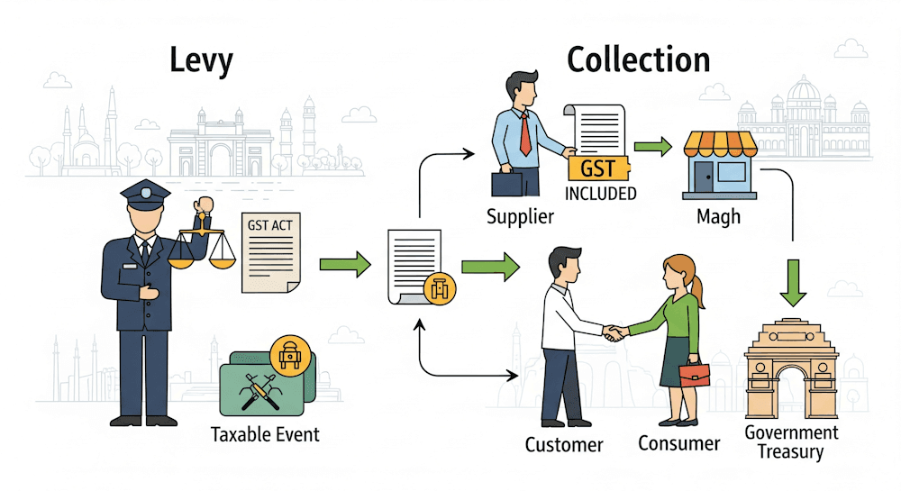 Levy and Collection under GST (CGST vs IGST Explained) - The Learn Notes
