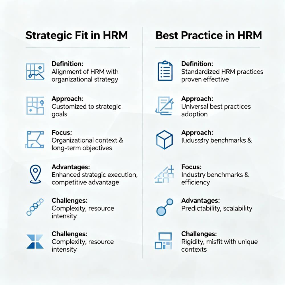 Strategic Fit in HRM: Concepts and Key Approaches Explained