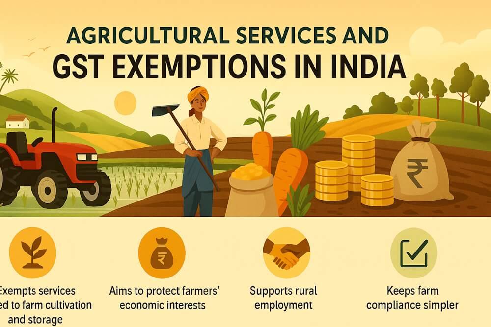 Agriculture & Allied Services Exempt under GST-With Examples