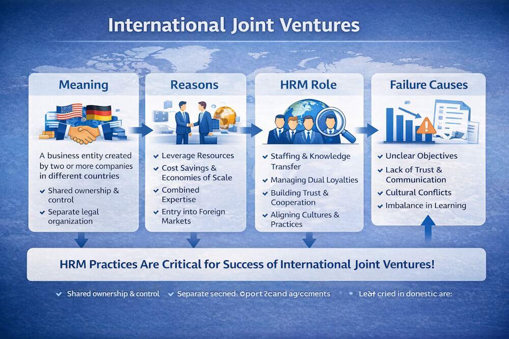 International Joint Ventures: Meaning, Reasons & HRM Role
