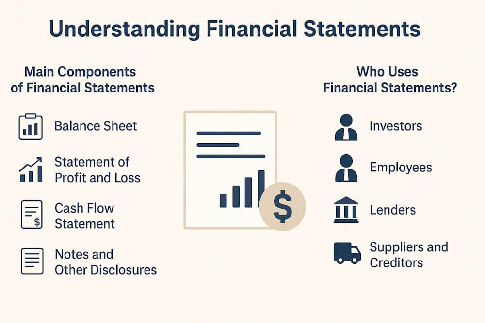 Components & Users of Financial Statements Explained - The Learn Notes