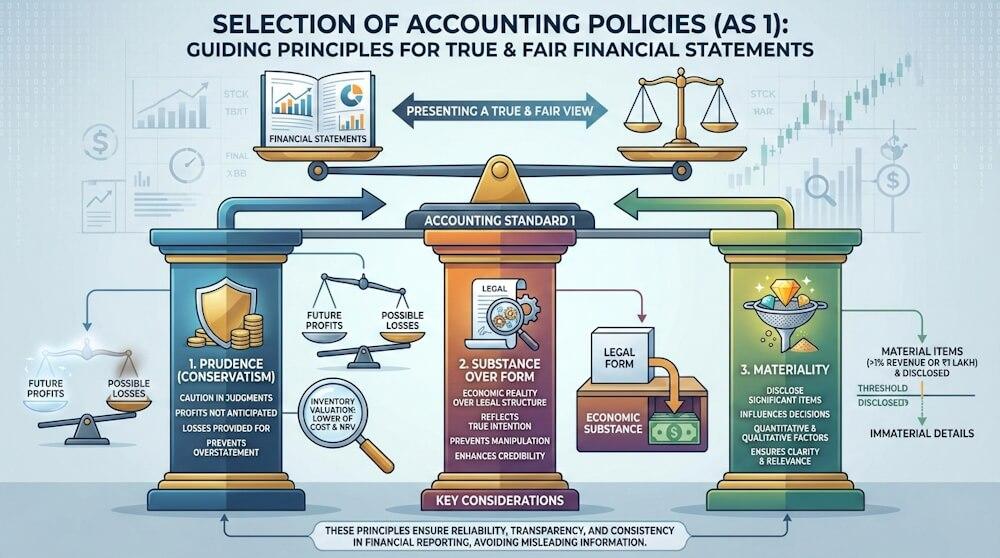 Selection of Accounting Policies under AS 1 Explained