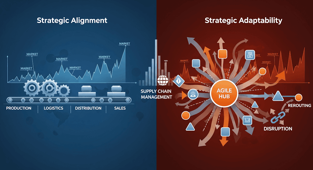 Comparing Strategic Alignment and Adaptability in Business