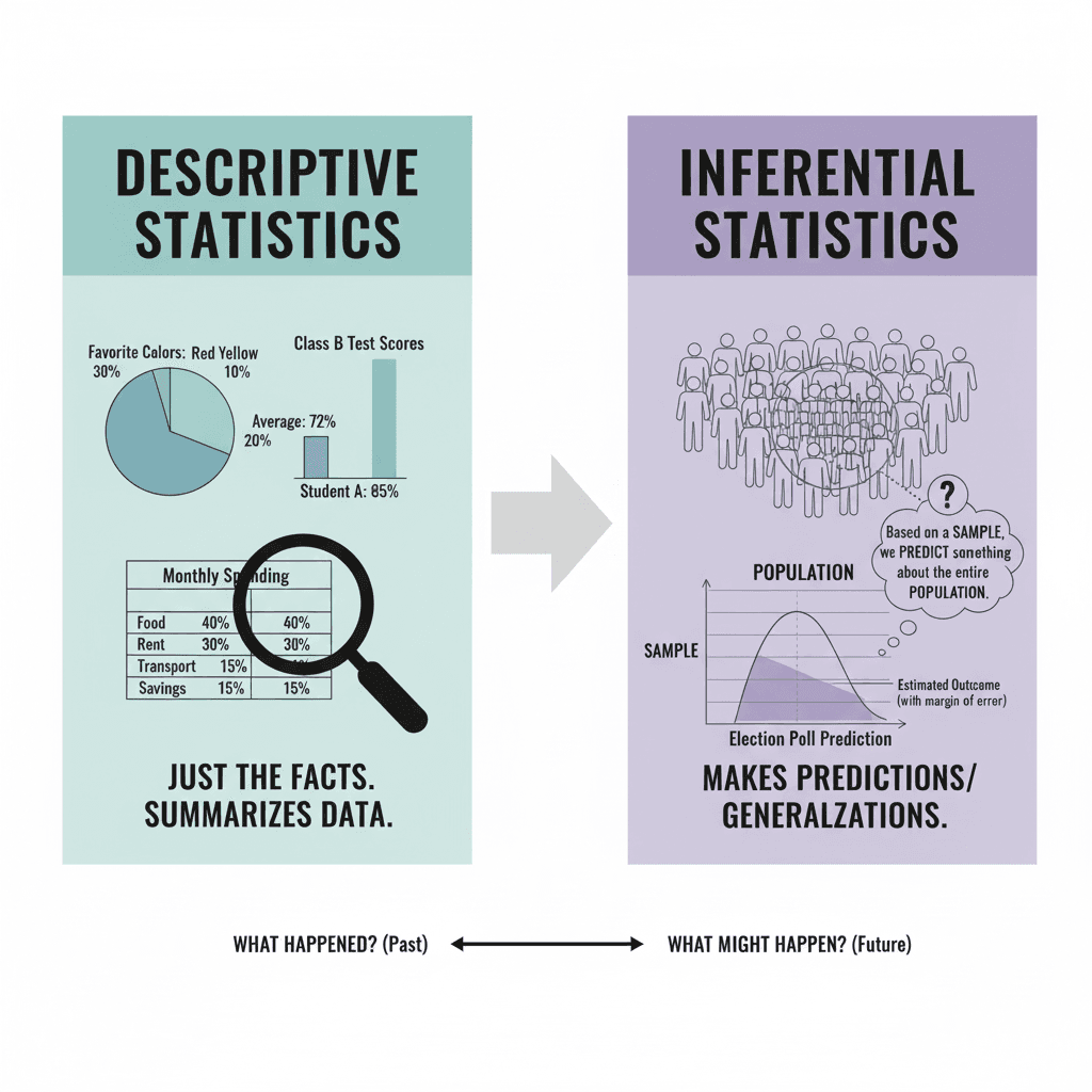 Descriptive vs Inferential Statistics: Key Differences