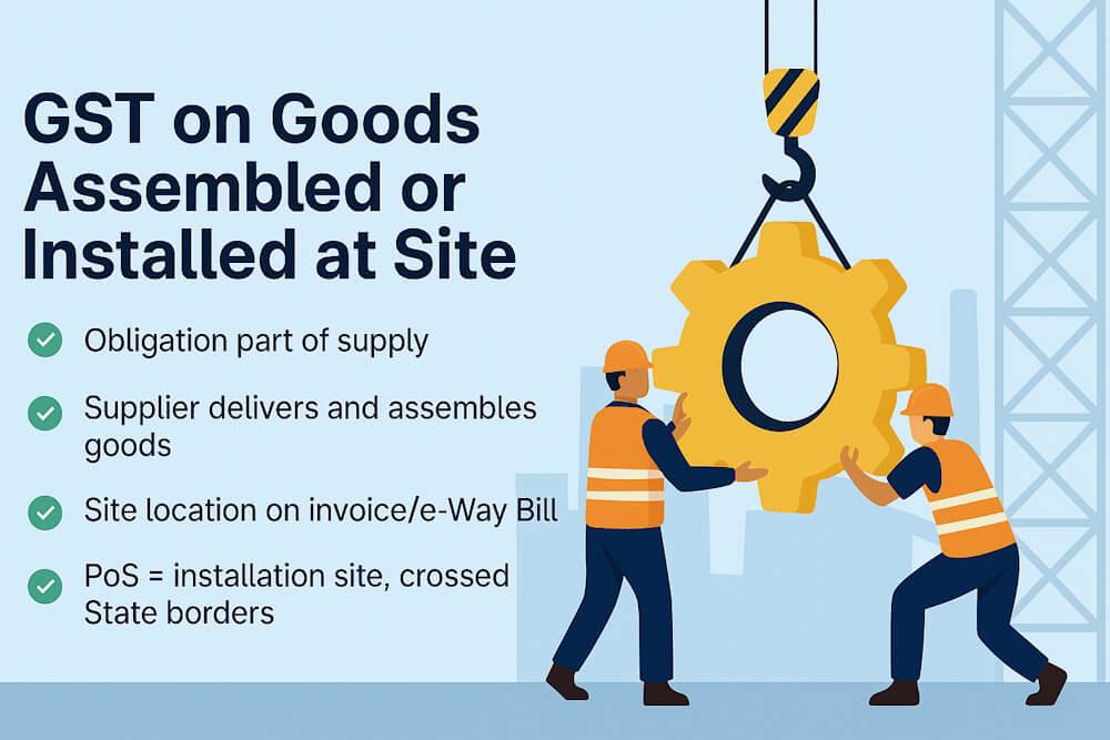 GST Place of Supply: Installation or Assembly at Site