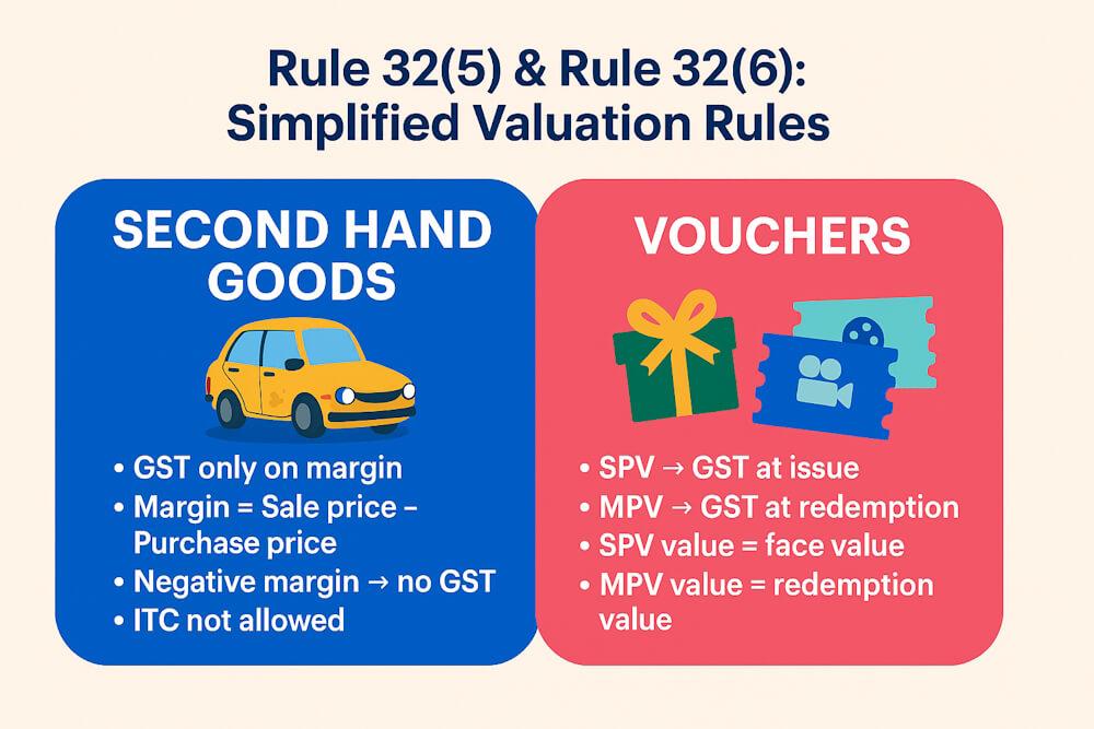 Valuation for Second-Hand Goods & Vouchers Under GST