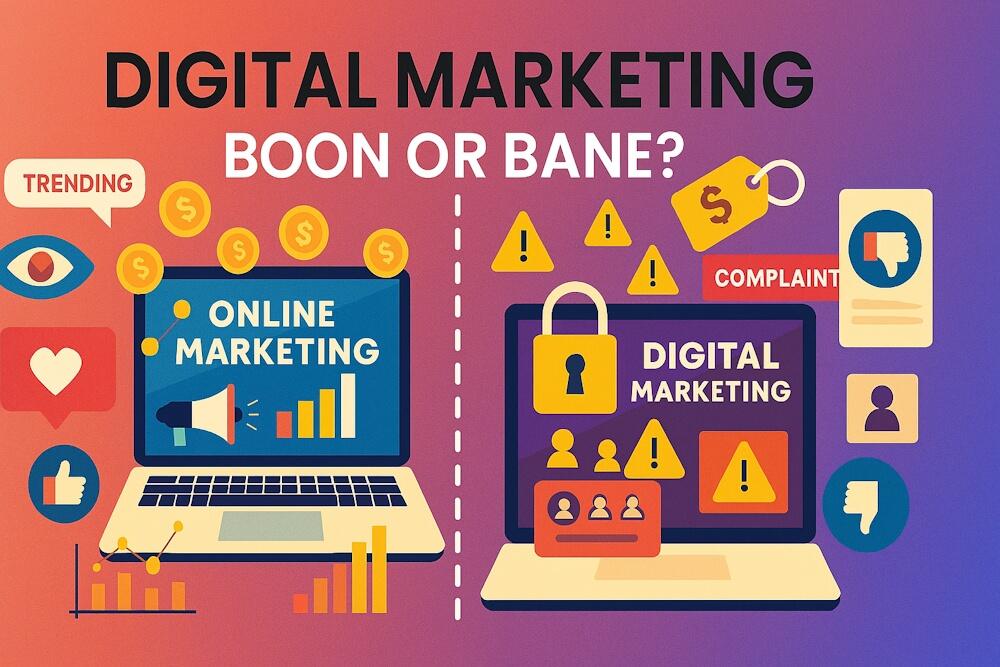 Is Digital Marketing a Boon or a Bane? Benefits & Drawbacks