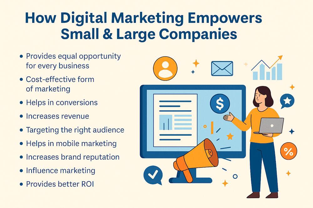 How Digital Marketing Empowers Small & Large Companies