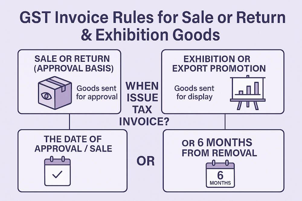 GST Invoice Rules for Sale or Return & Exhibition Goods