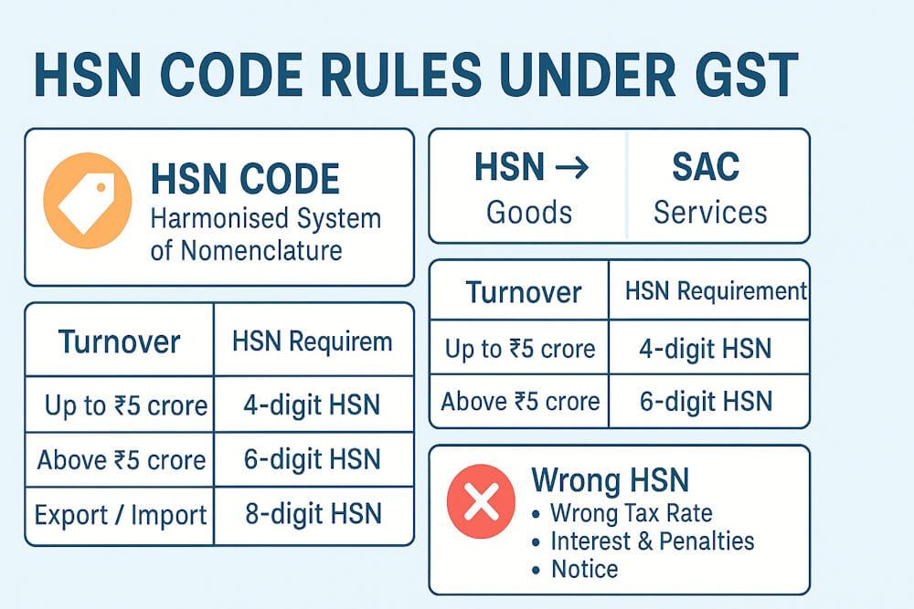 HSN Code Rules Under GST: Meaning, Limits & Errors