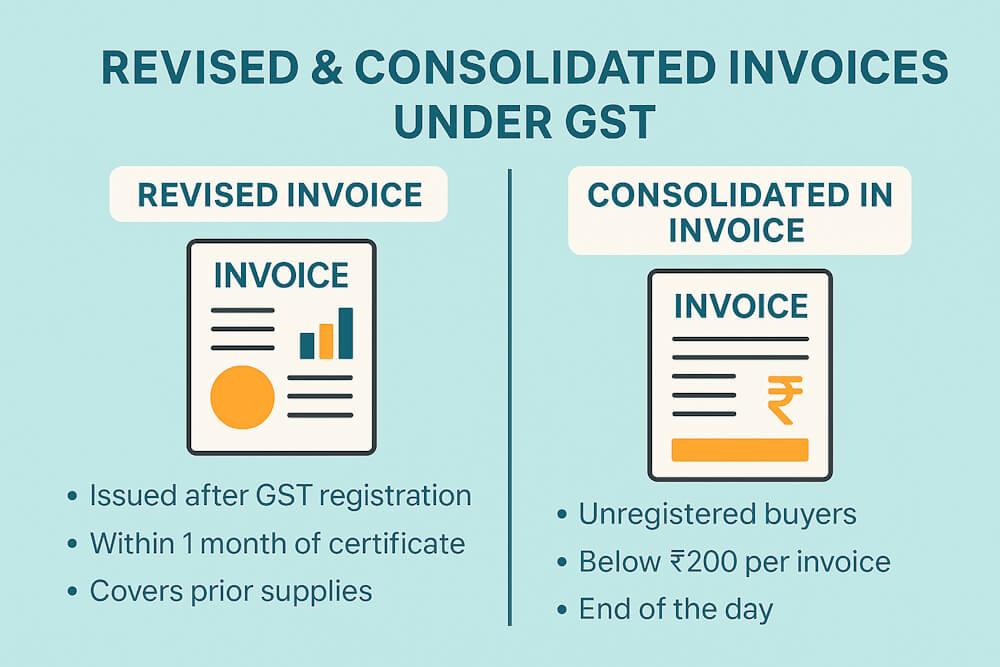 Revised & Consolidated Invoices Under GST: Rules Explained