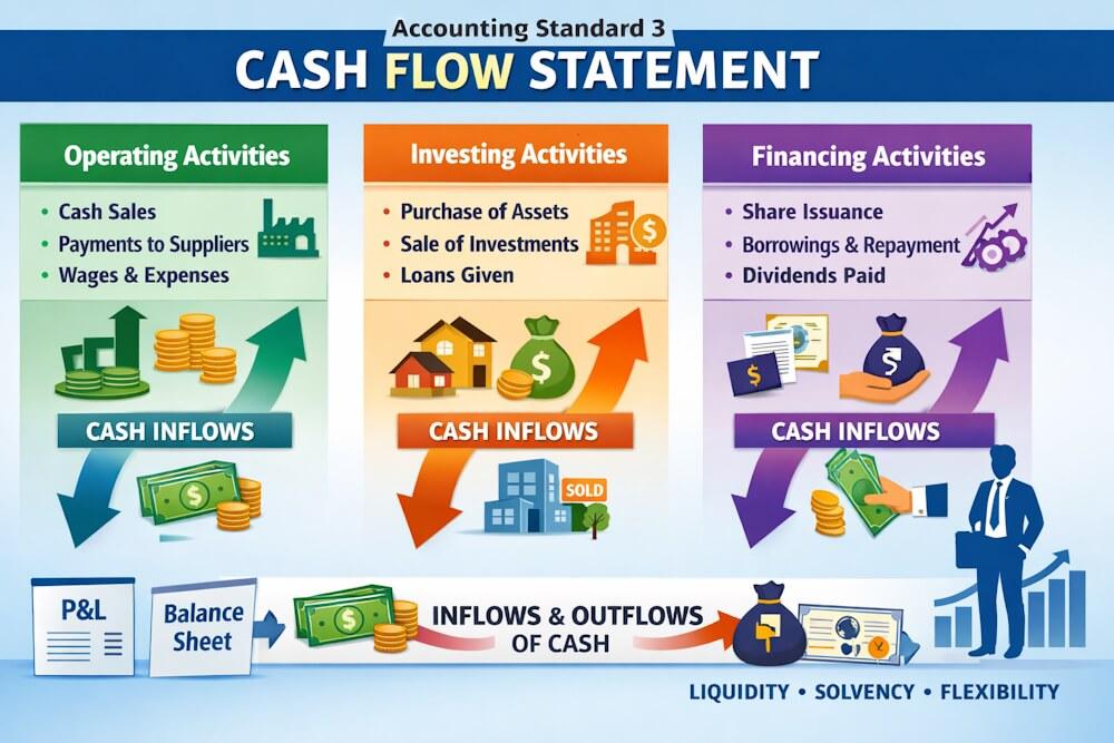 Accounting Standard 3 (AS 3): Cash Flow Statement Guide