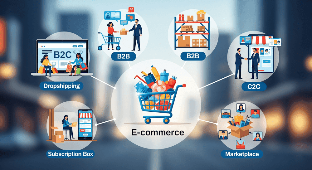 Ecommerce Types Different Types of E-Commerce Explained: B2B, B2C,C2C & More - The ...