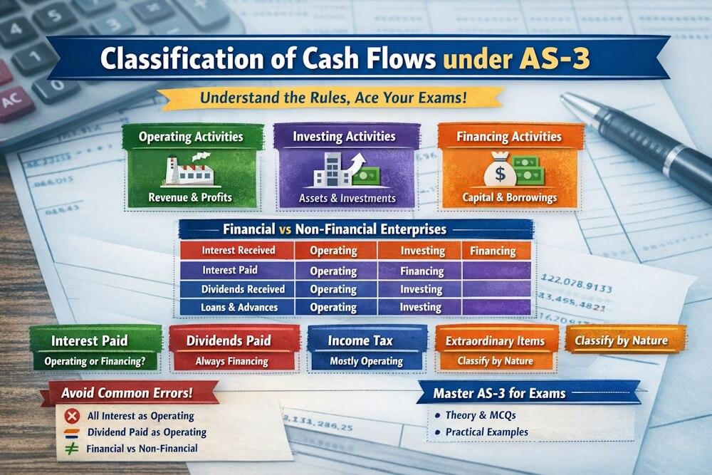 Cash Flow Classification Examples Classification of Cash Flows under Accounting Standard 3 - The Learn Notes