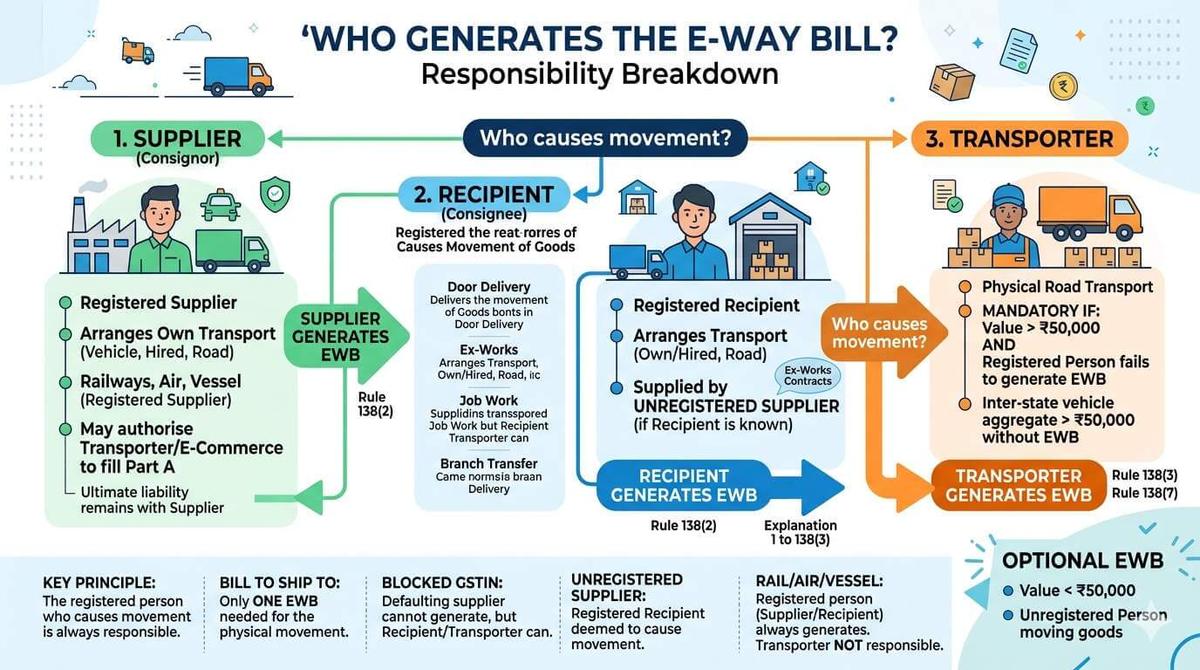 Bill System Who Should Generate E-Way Bill: Supplier or Buyer? - The Learn Notes