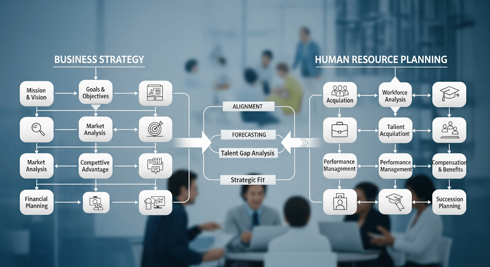 How Business Strategy Aligns with Human Resource Planning - The Learn Notes