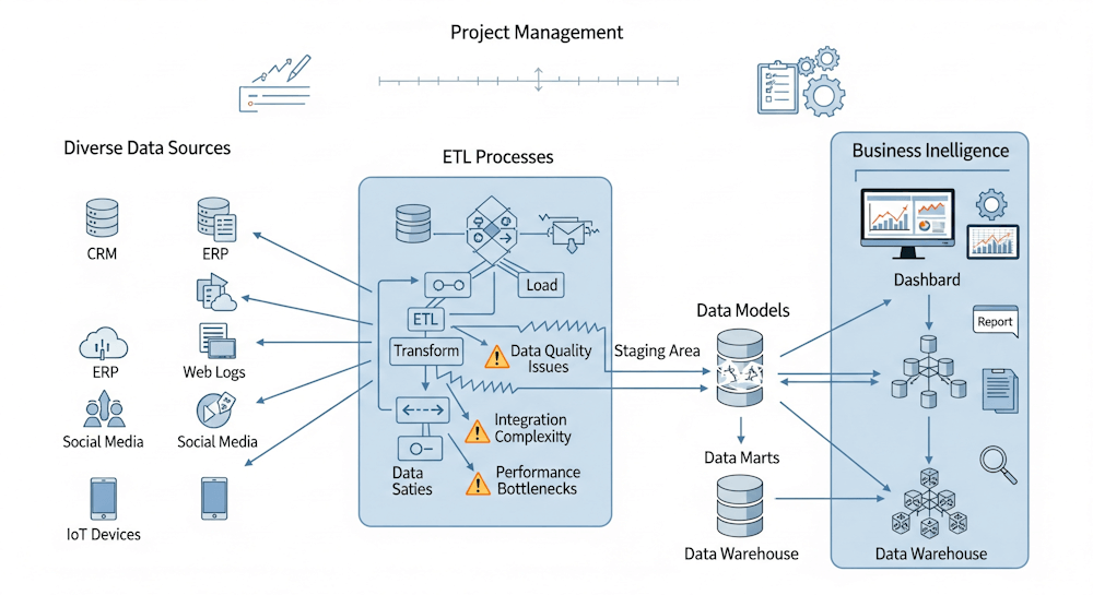 Implementation Notes Example Data Engineering Implementation Issues and Steps in Data Warehousing - The Learn Notes