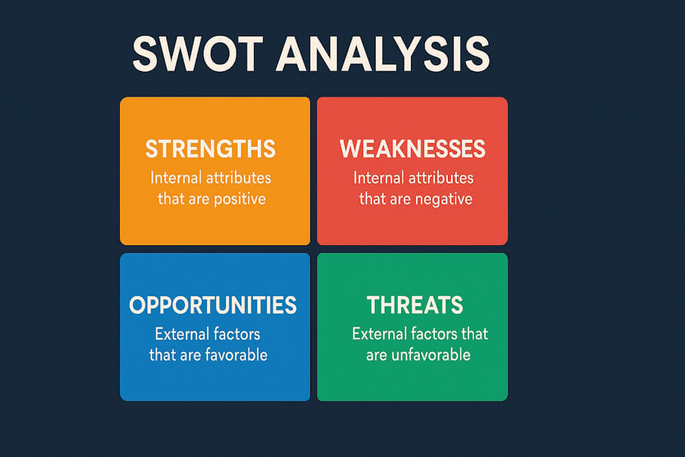 SWOT Analysis Guide: Steps, Benefits & Business Strategy - The Learn Notes