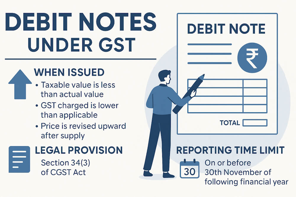 Debit Note And Credit Note In Gst