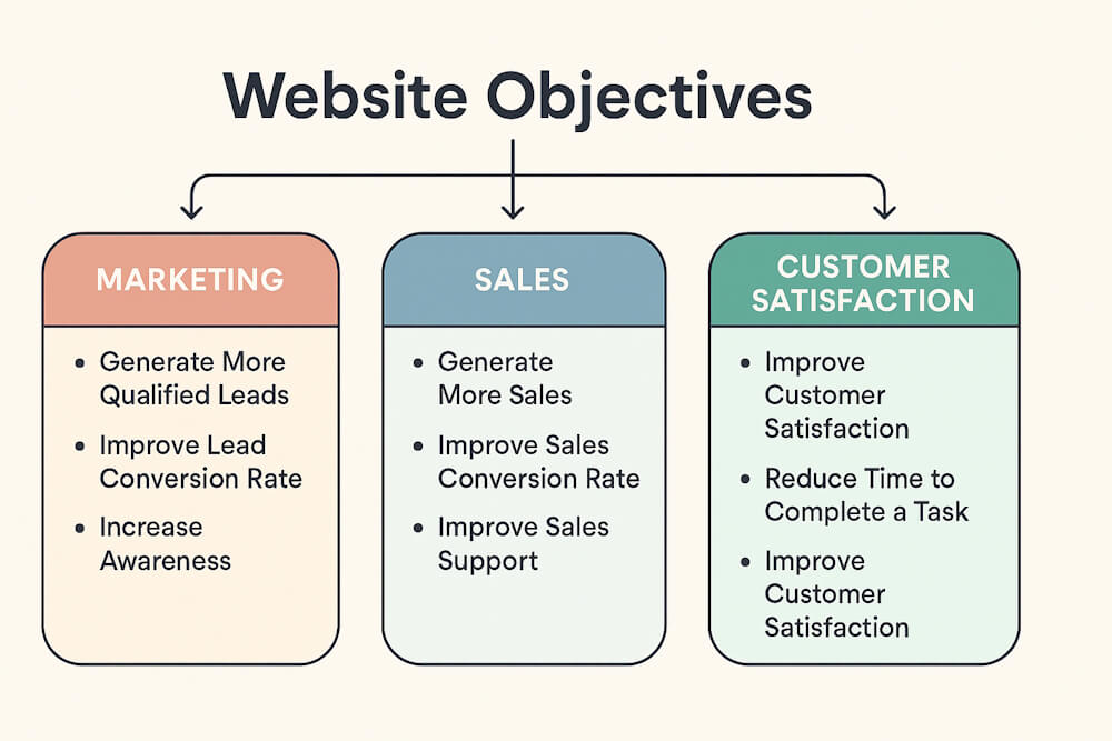 Core Objective of a Website and Website Flow Explained - The Learn Notes
