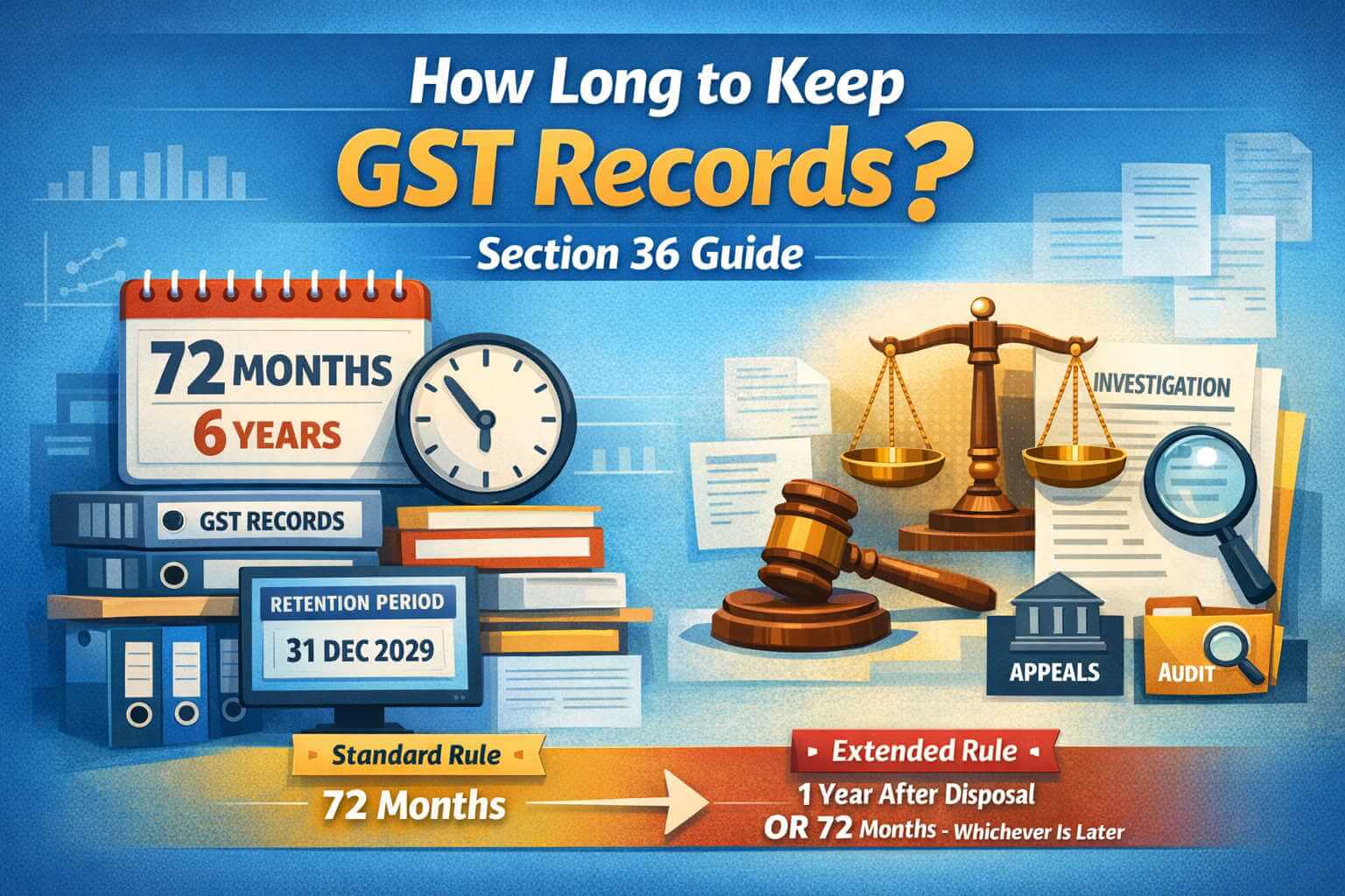 How Long Must You Keep GST Records? Section 36 Explained - The Learn Notes