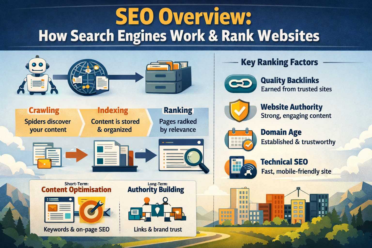 SEO Overview: How Search Engines Work and Rank Websites - The Learn Notes